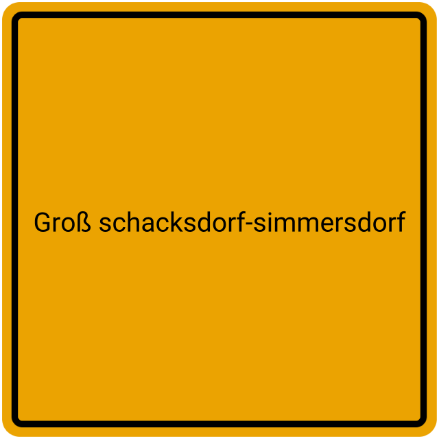 Meldebestätigung Groß Schacksdorf-Simmersdorf